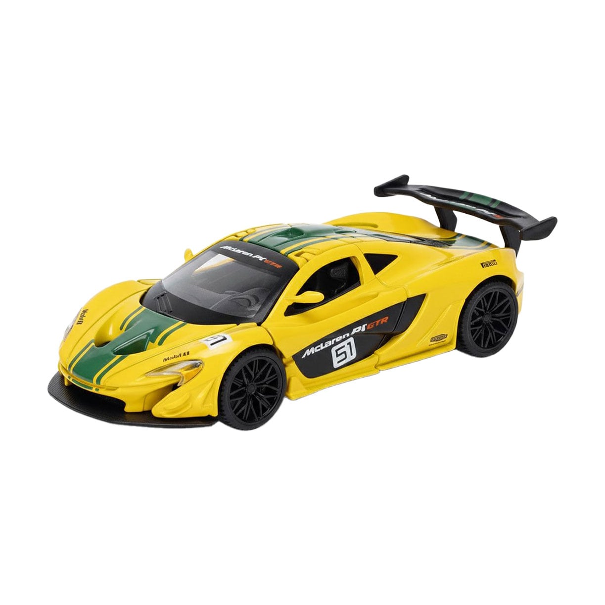 Автомодель TechnoDrive McLaren P1, жовта, 1:43, від 3 років, 4*11*3 см (250946MLP1YW)
